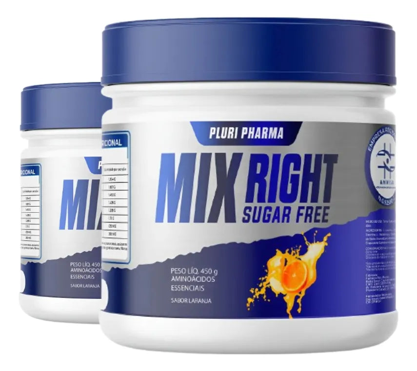 Pluri Pharma – Suplementos Kit 2 Potes Mix Right 360gr (sem Sabor)