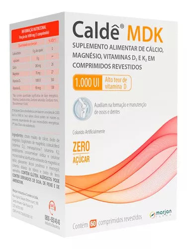 Marjan Calde Mdk 1000ui C 60 Comp Sabor Sem sabor